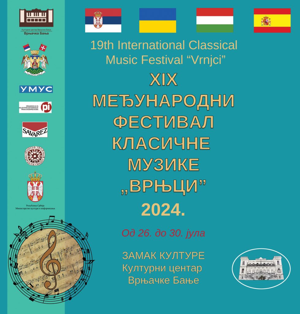 XIX MEĐUNARODNI FESTIVAL KLASIČNE MUZIKE „VRNJCI“ 2024
